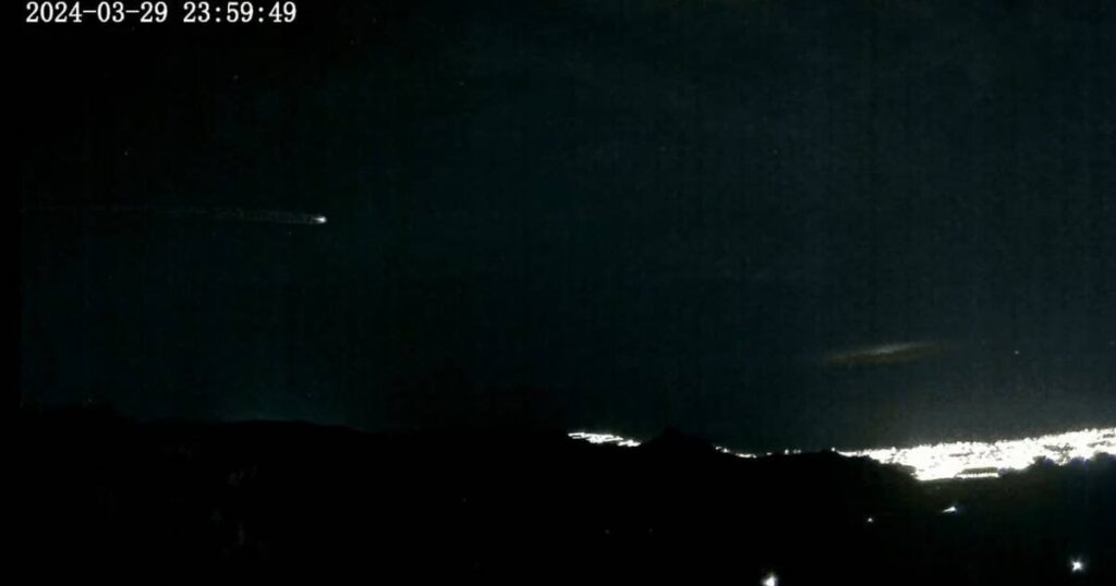 They detect a possible ballistic missile flying over the Valencian Community and Catalonia on Friday night They detect a possible ballistic missile flying over the Valencian Community and Catalonia on Friday night