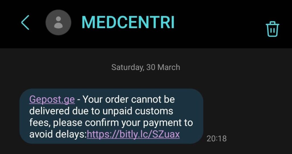 Order delivery scam Order delivery scam