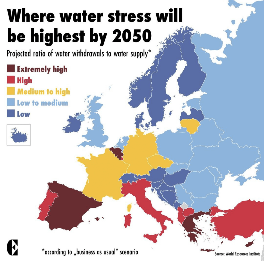 The climate crisis is expected to worsen Spain's access to water above the EU average
