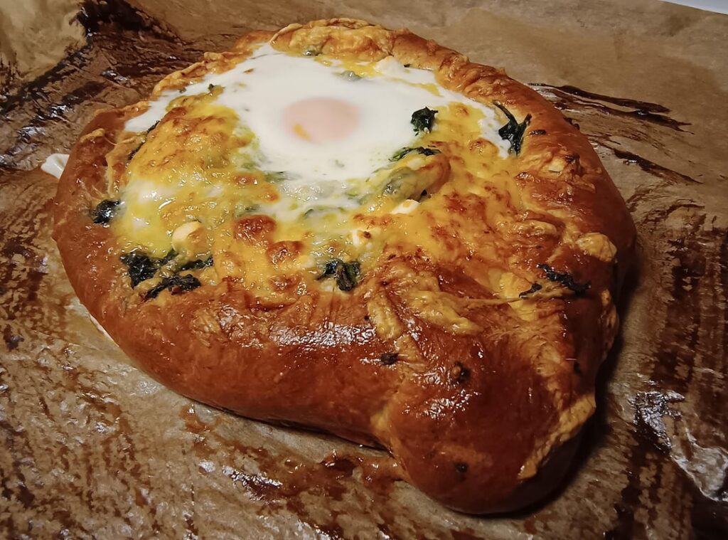 I'm not Georgian, but I tried making Khachapuri for the first time, taking constructive criticism 👍