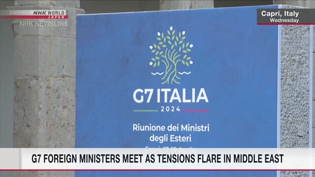 G7 foreign ministers meet at Capri, southern Italy, with focus on Middle East