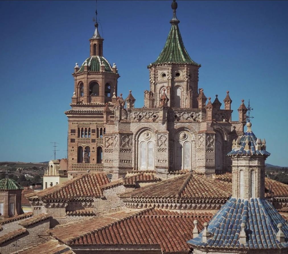 The cathedral, Teruel, Spain. A beautiful mix of mudéjar and gothic architecture, truly a gem of the Spanish countryside.