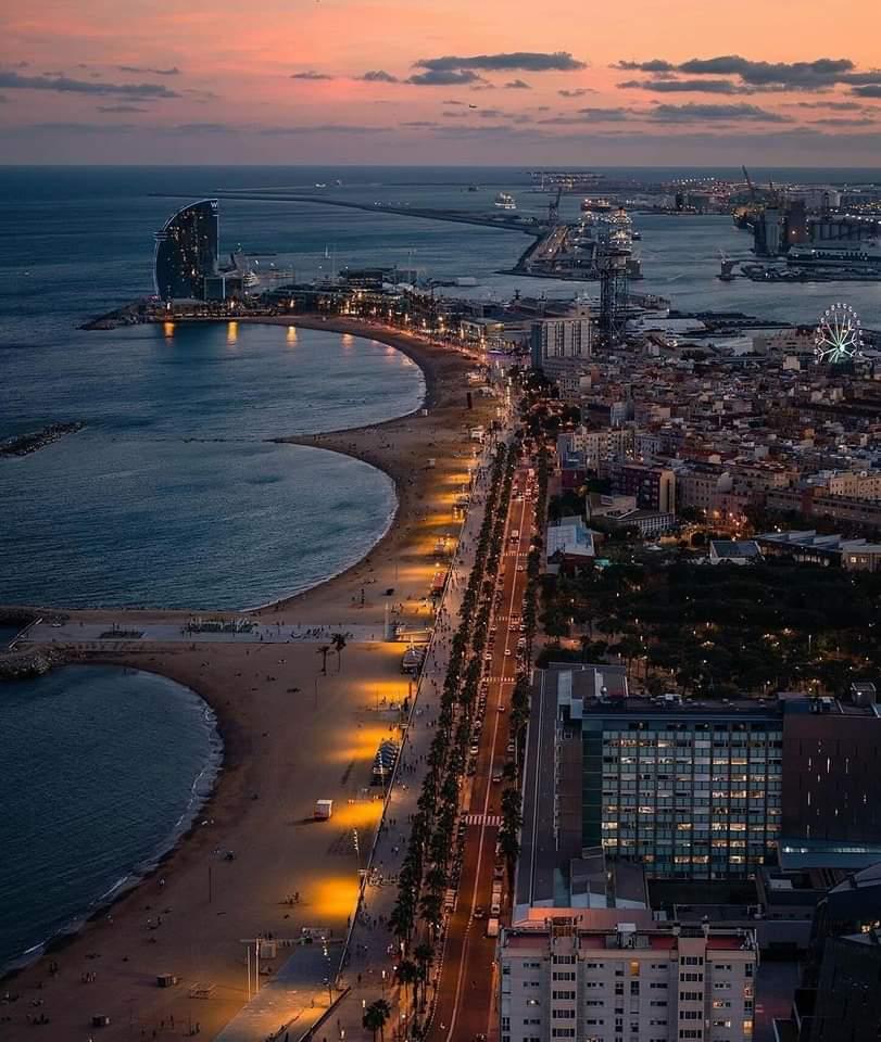 Sunset in Barcelona