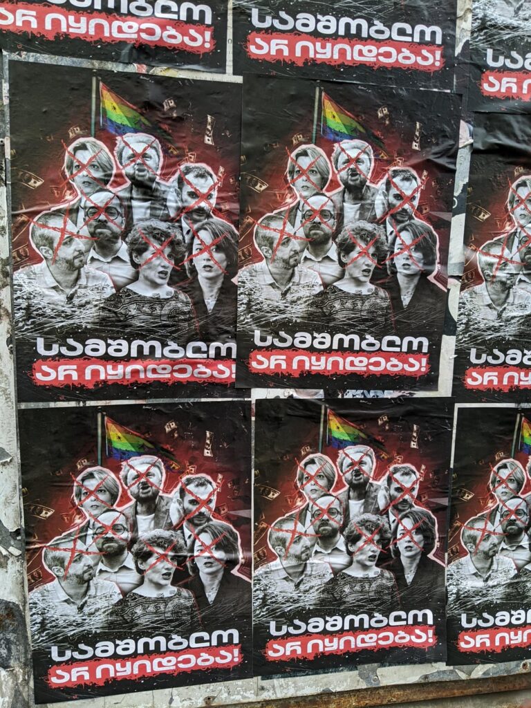 Posted everywhere overnight. Does the faces being crossed out mean it is a call for violence?
