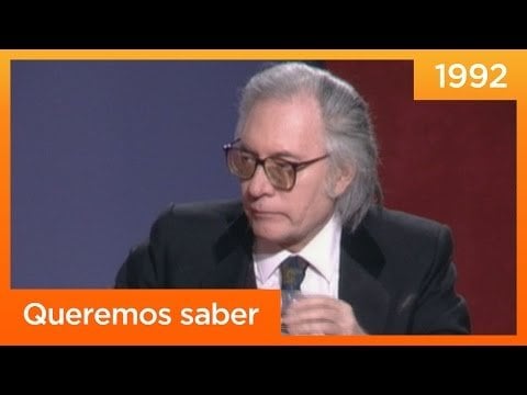 On this day 31 years ago (April 21, 1993)... Francisco Umbral lost patience on Mercedes Milá's program: "I came here to talk about my book."