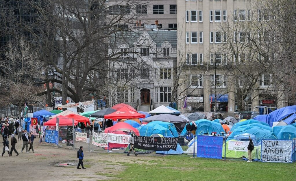McGill calls pro-Palestinian camp illegal, levels accusations of antisemitism at protesters