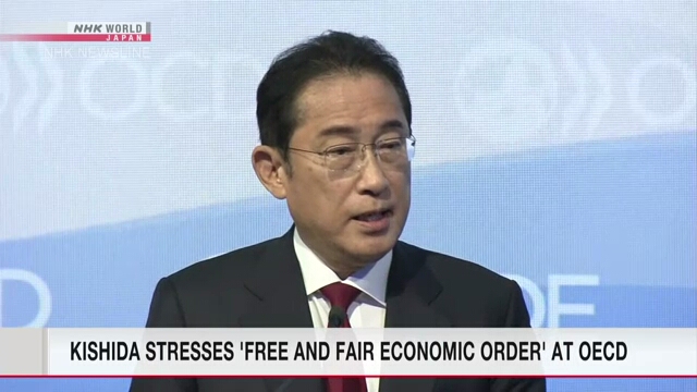 Japan PM Kishida stresses 'free and fair economic order' at OECD meeting