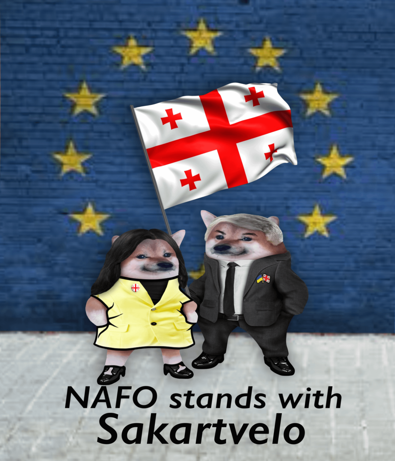NAFO stands with Sakartvelo (Don't give up!!!)
