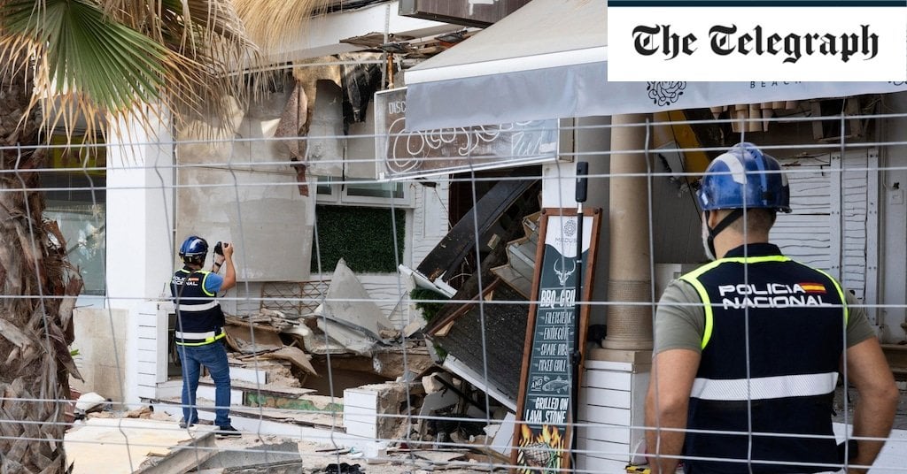 Majorca building collapse: Restaurant promoted renovated terrace the day before incident