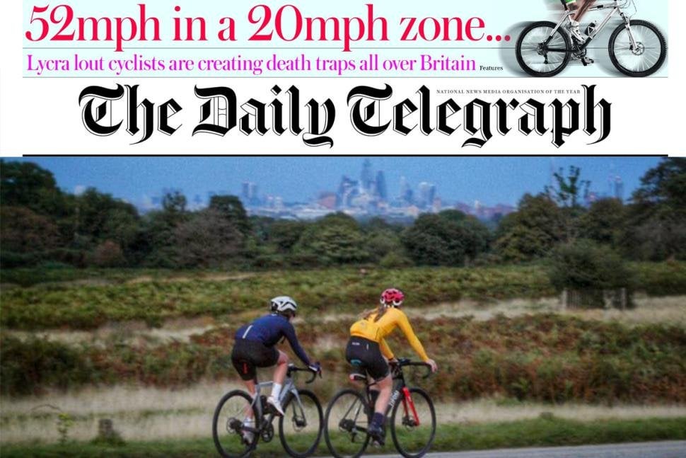 Telegraph journalists told "check your research" after front page claims cyclists hit 52mph chasing London Strava segments... despite that being faster than Olympic track cyclists