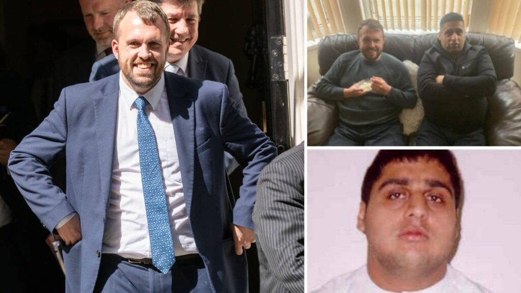 Tory party Deputy Chairman Jonathan Gullis pictured campaigning with convicted heroin dealer
