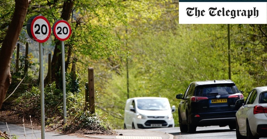 Wales’ 20mph speed limit did not improve air quality, study finds