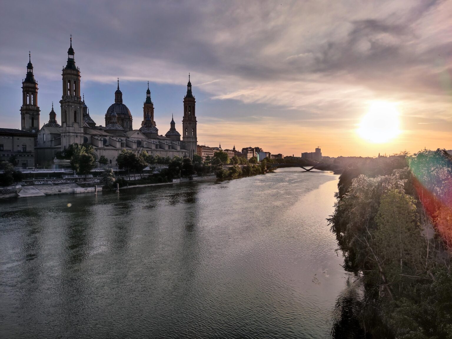 Sunset in Zaragoza