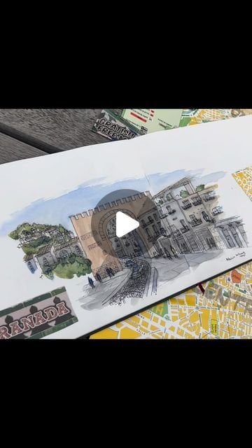 Flip through my Spain sketchbook
