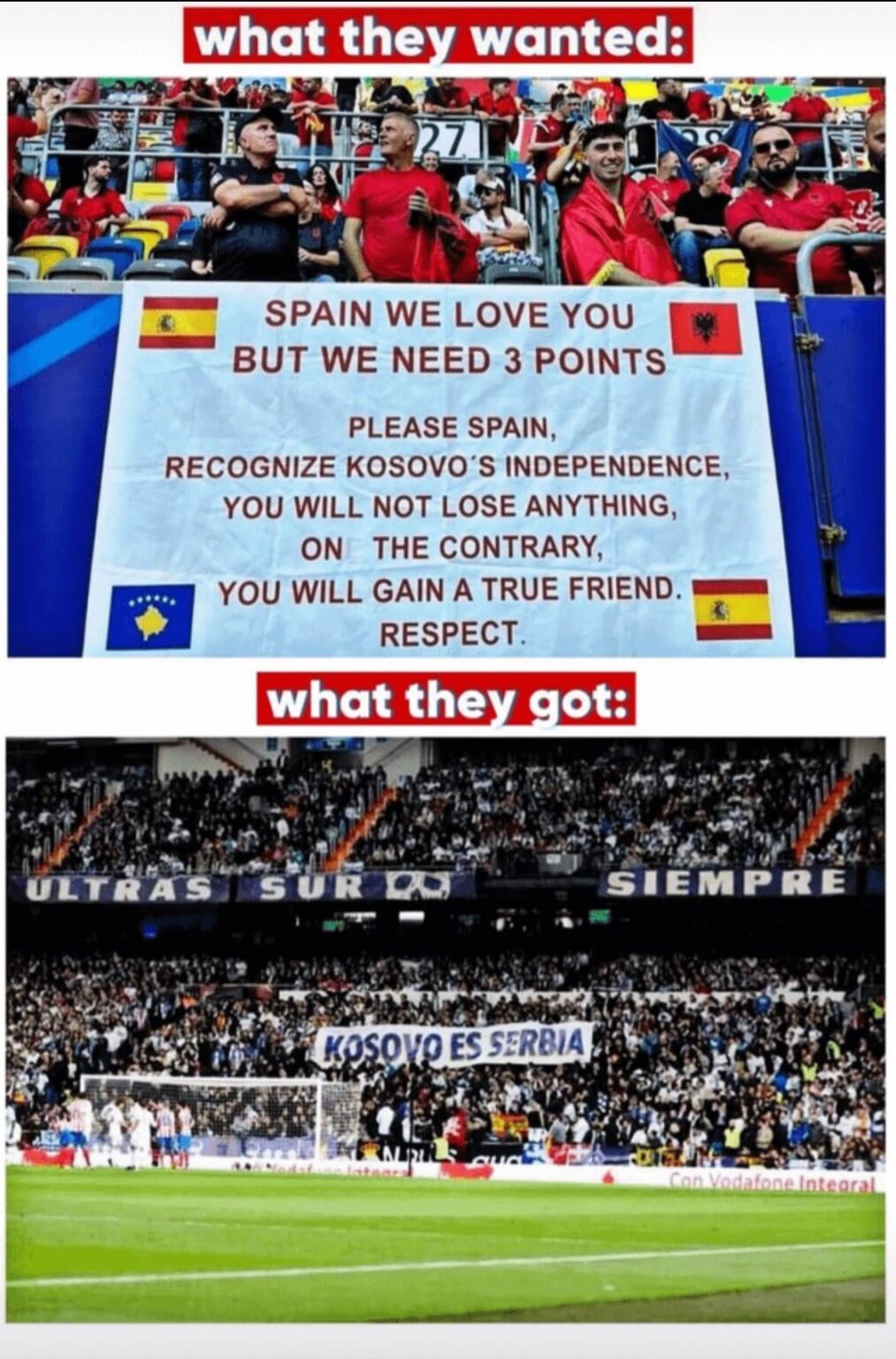 What they wanted...what they got