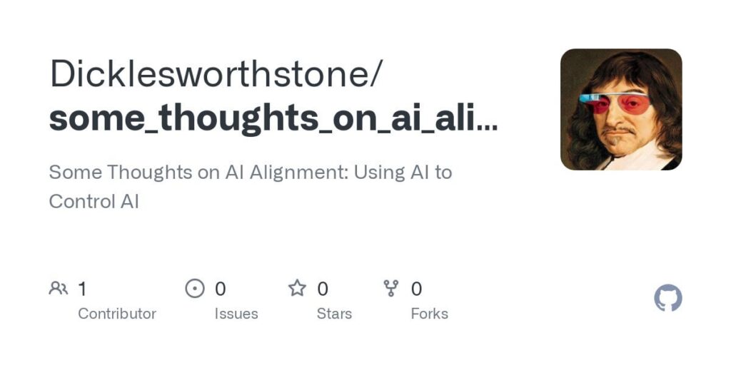 Some Thoughts on AI Alignment: Using AI to Control AI