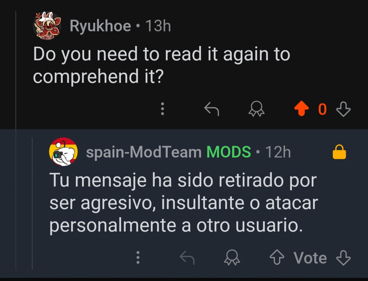 I have seen worse comments but be careful, you have to delete this one, lest someone cry over a minimally borderline question.