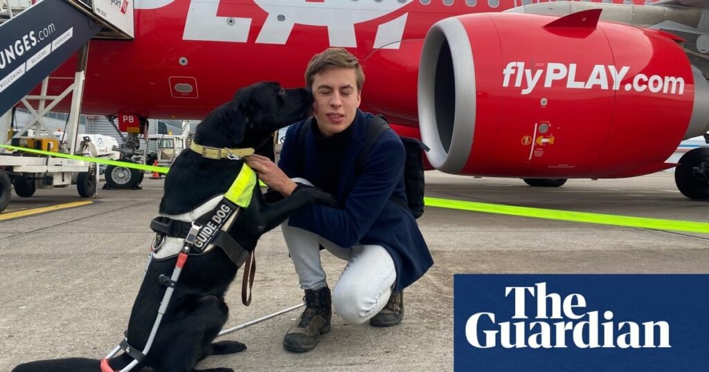 ‘Max is my eyes’: Paralympian says post-Brexit rules stop him flying with his guide dog