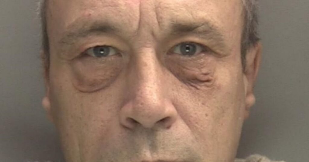 Moment banned driver reversed over two pensioners in pub car park