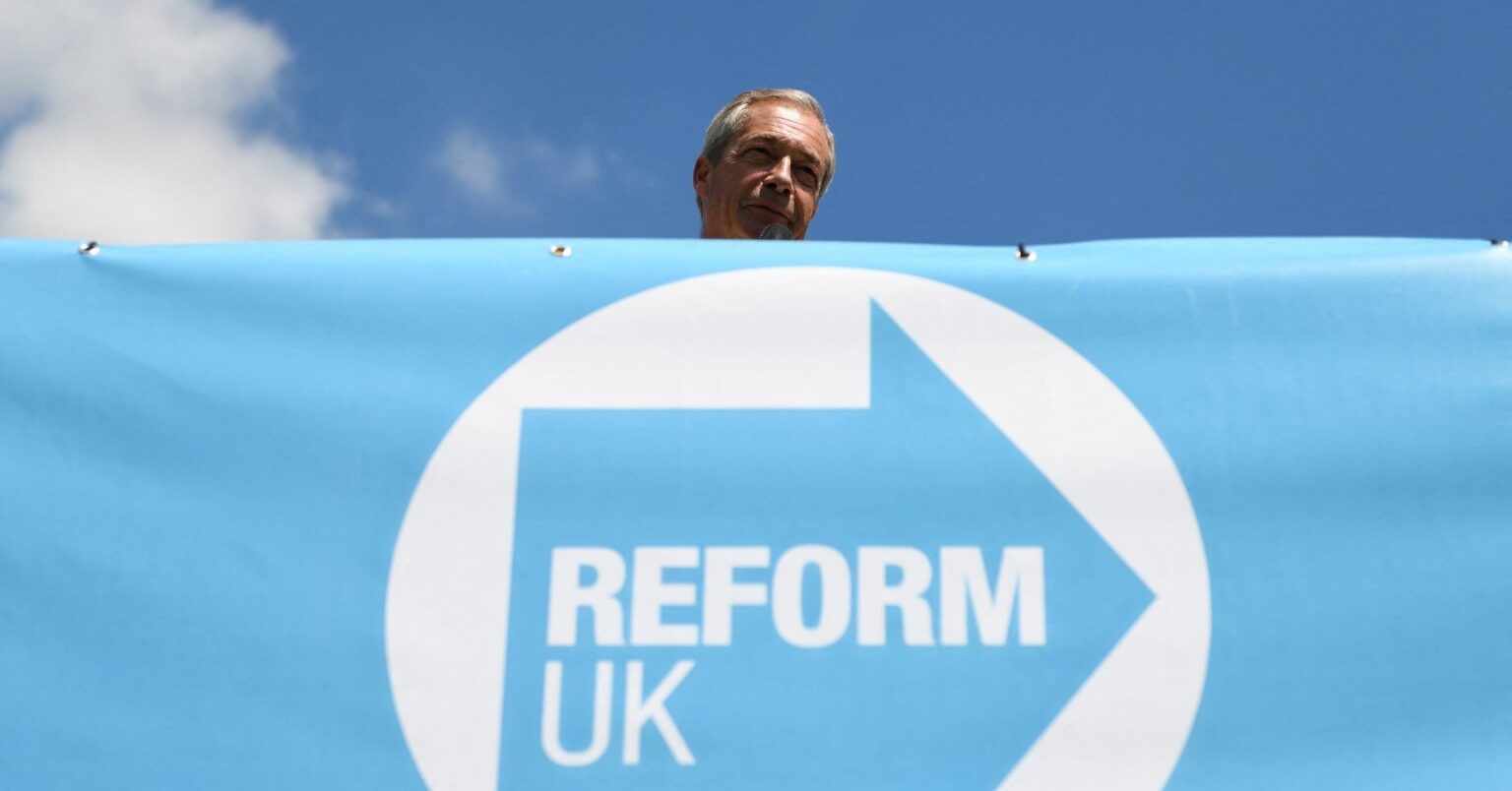 Support for Farage's Reform UK party drops after Ukraine comments