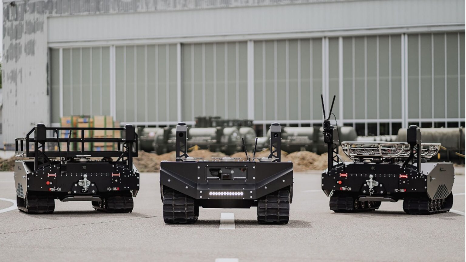 NATO funds German startup to meet its autonomous war robots need - The robots are all tracked, and can provide a series of support roles from mine sweeping to medical evacuation.