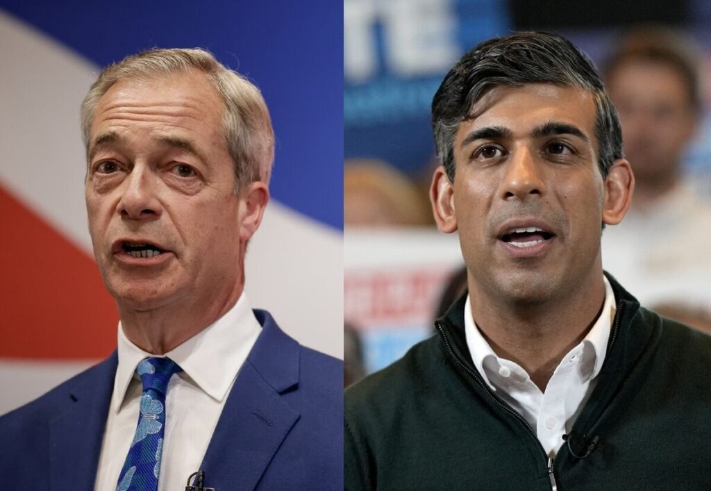 Sunak May Harden Stance on Human Rights Pact After Farage Jumps Into Race