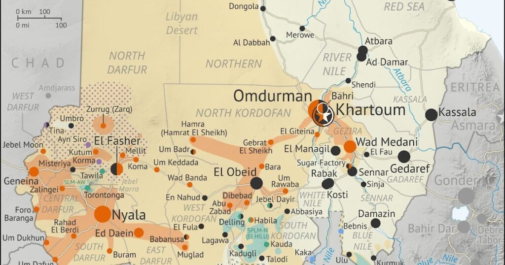 Sudan Control Map & Timeline: Former Rebels Join Fight - June 2023