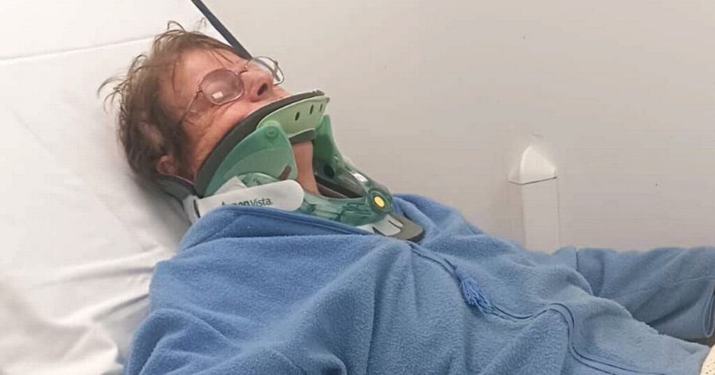 Gran, 82, spends 18 hours in hospital corridor with broken neck