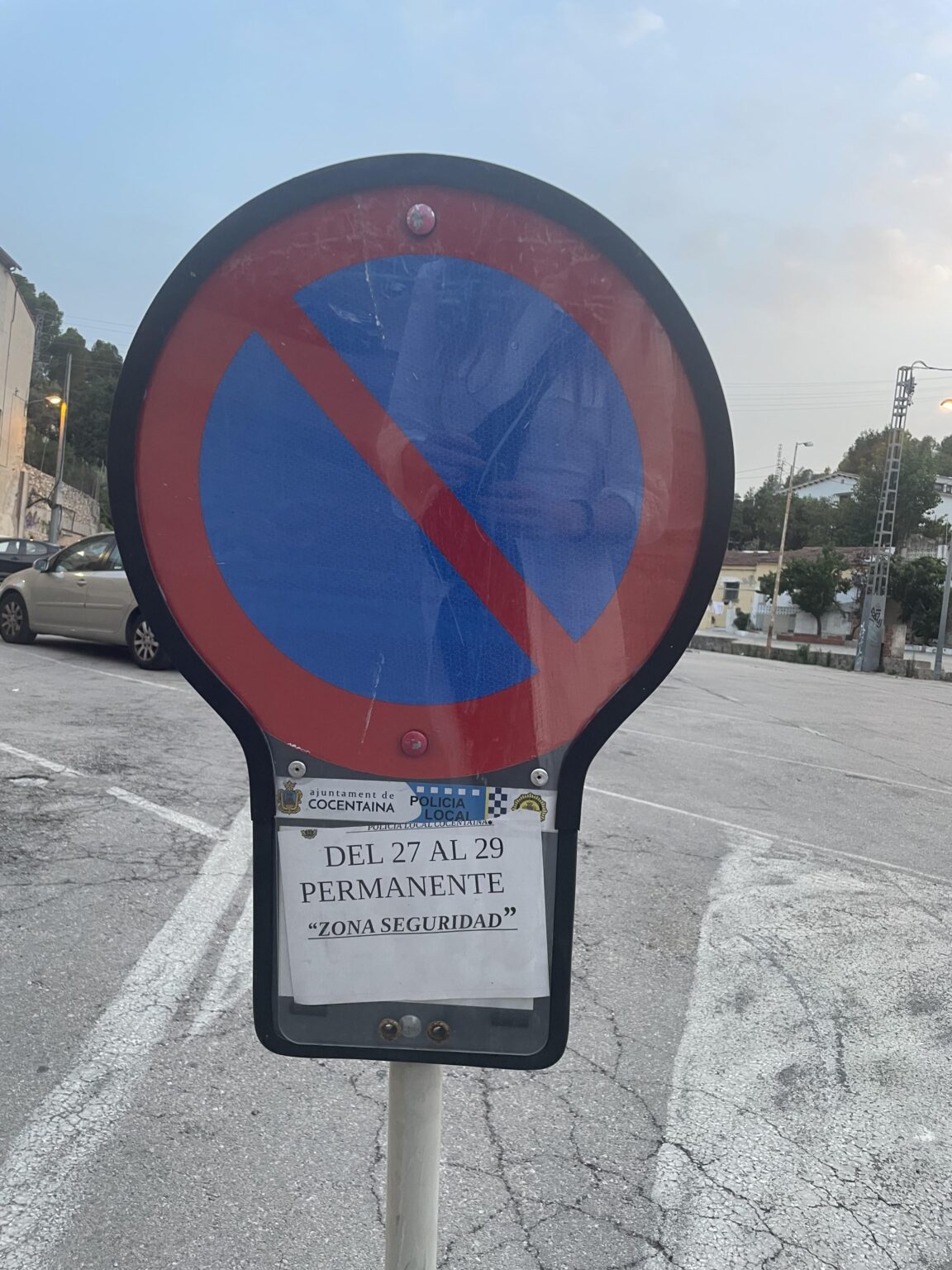 HELP parking sign HELP parking sign