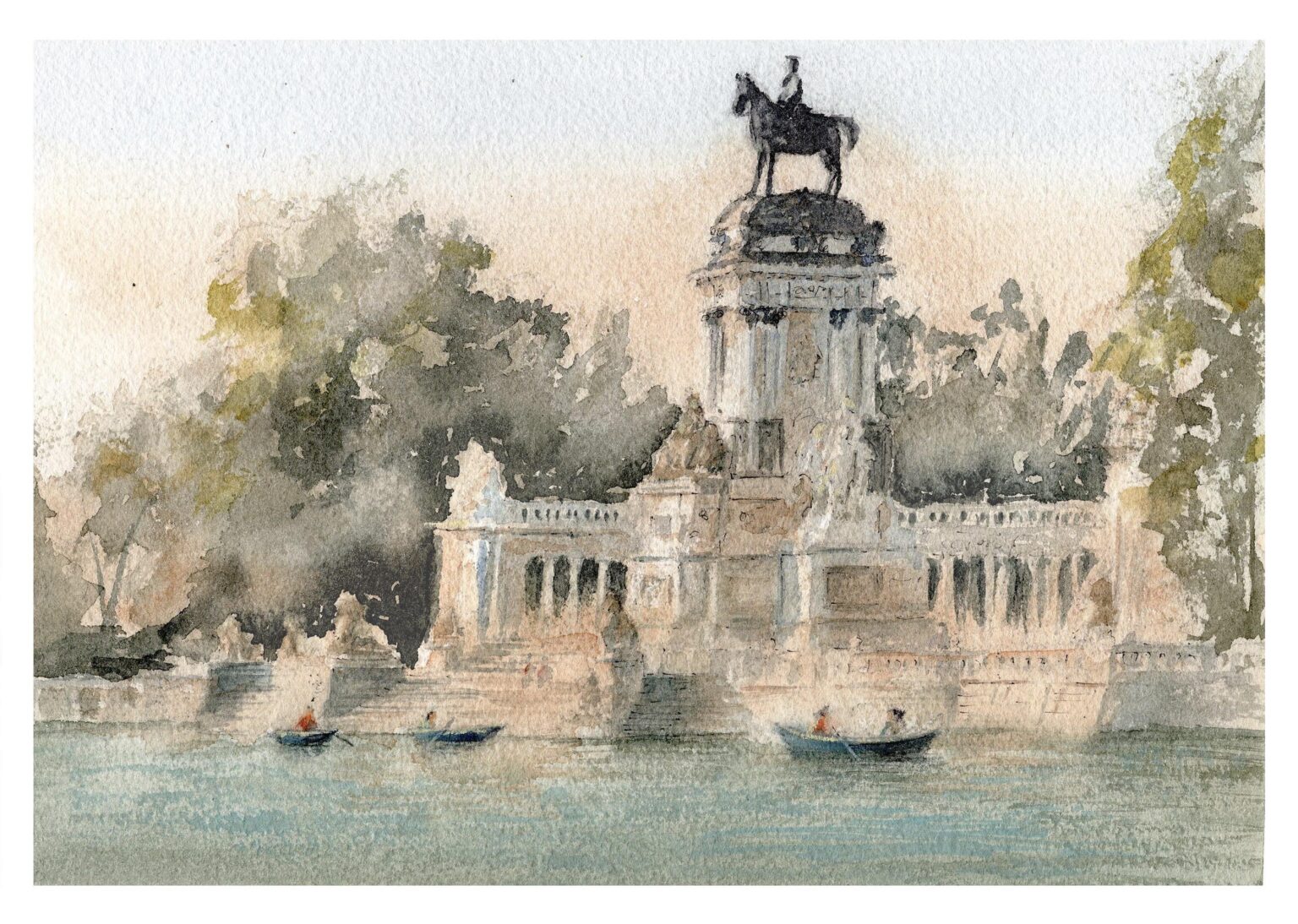 Retiro Park (watercolor)