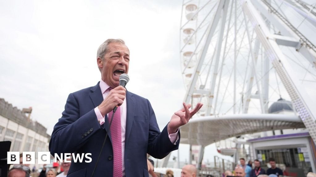Woman arrested after drink thrown at Nigel Farage