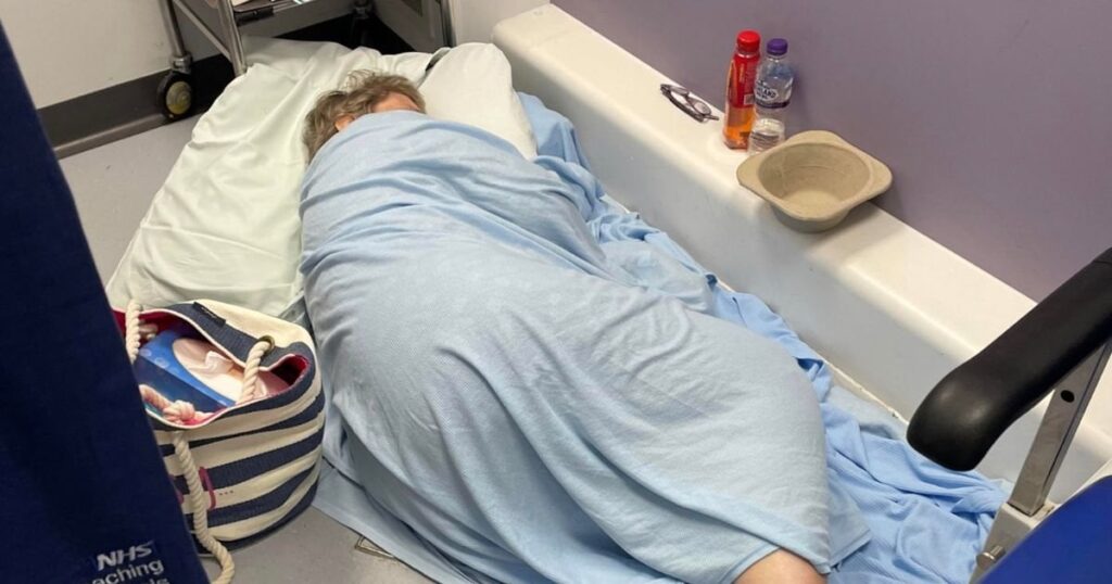 Horror as terminally ill woman 'forced to sleep on floor' while waiting in A&E