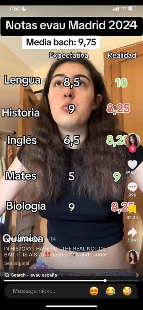 exam in Spain