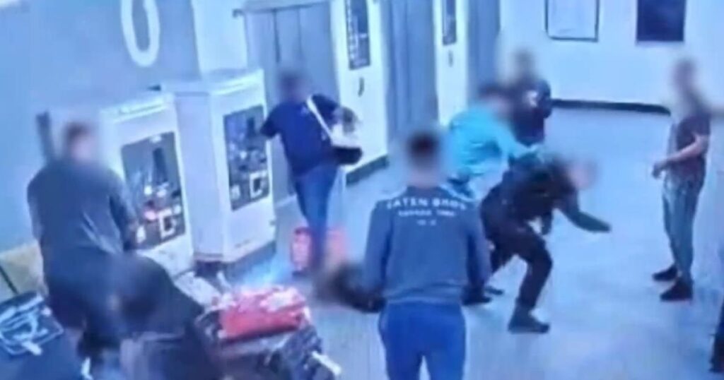CCTV footage of the Manchester airport incident
