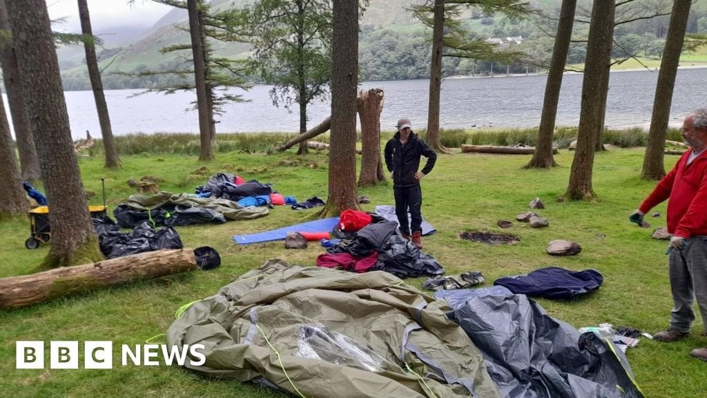 Campers leave trail of destruction at lakeside