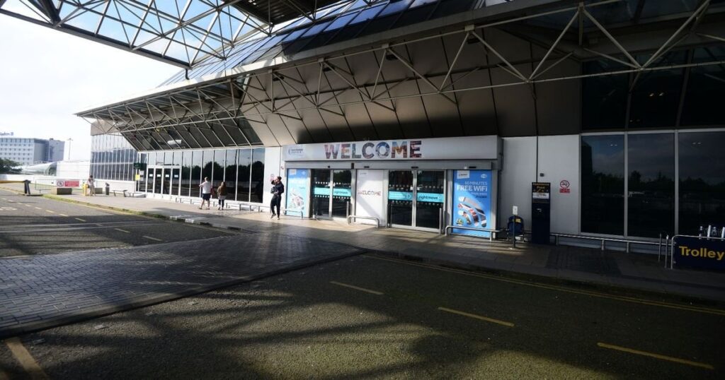 GMP officer 'removed from operational duties' after video showed man being kicked in head at Manchester Airport