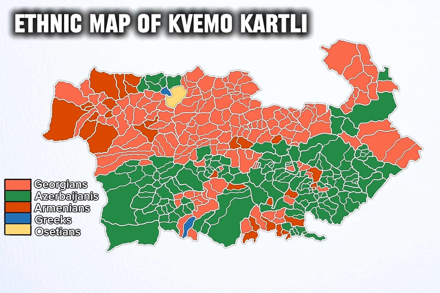 Ethnic map of Kvemo Kartli