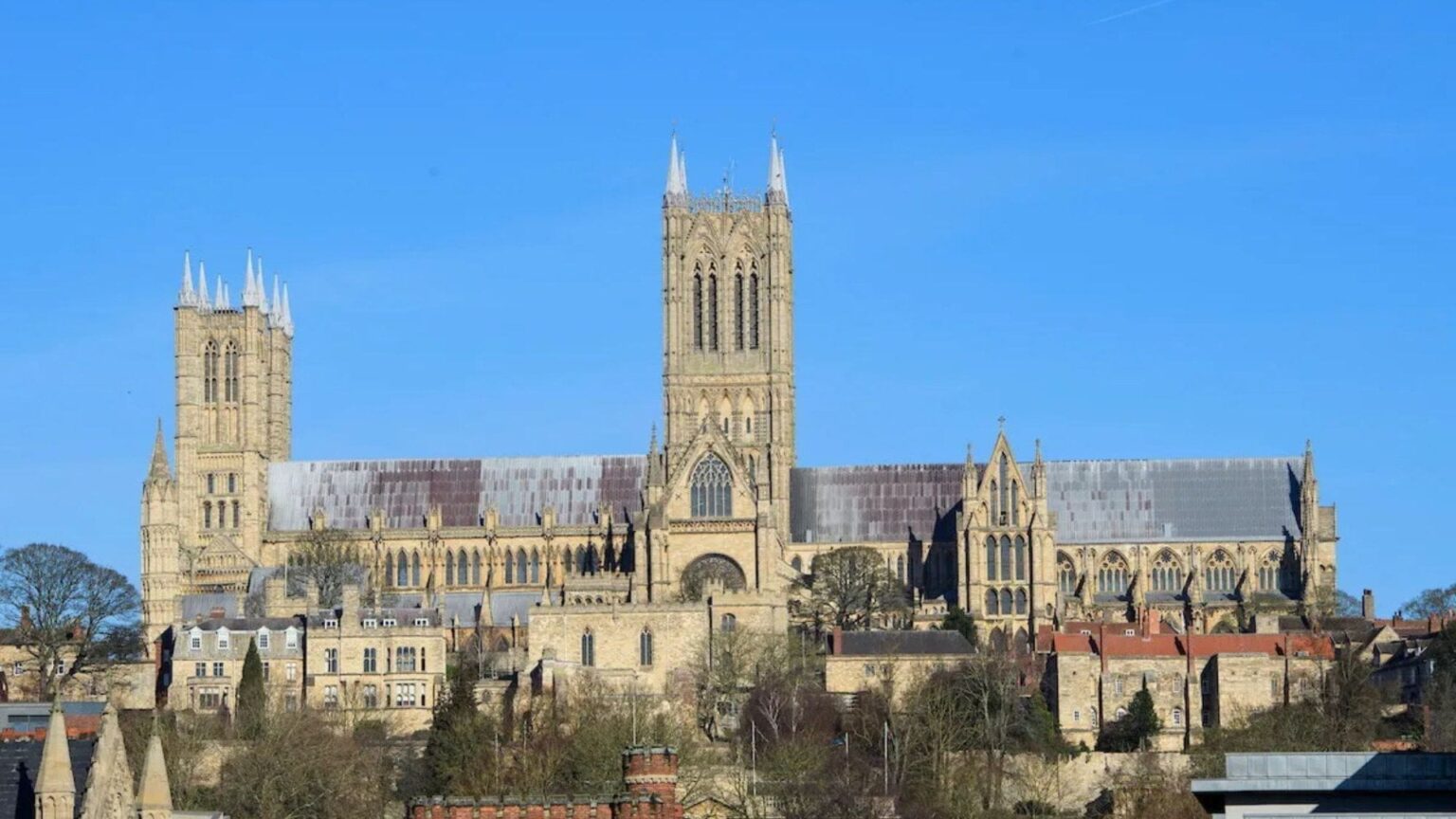Britain’s oldest tennis ball lodged in archway of Lincoln Cathedral for 110 years
