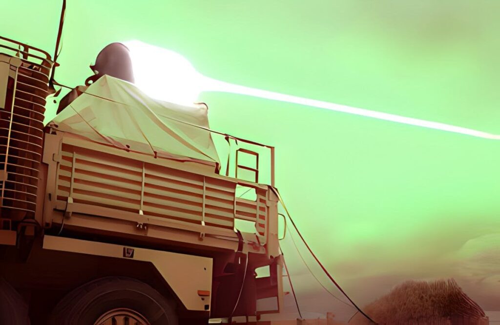 British Army vehicle fires high power laser weapon
