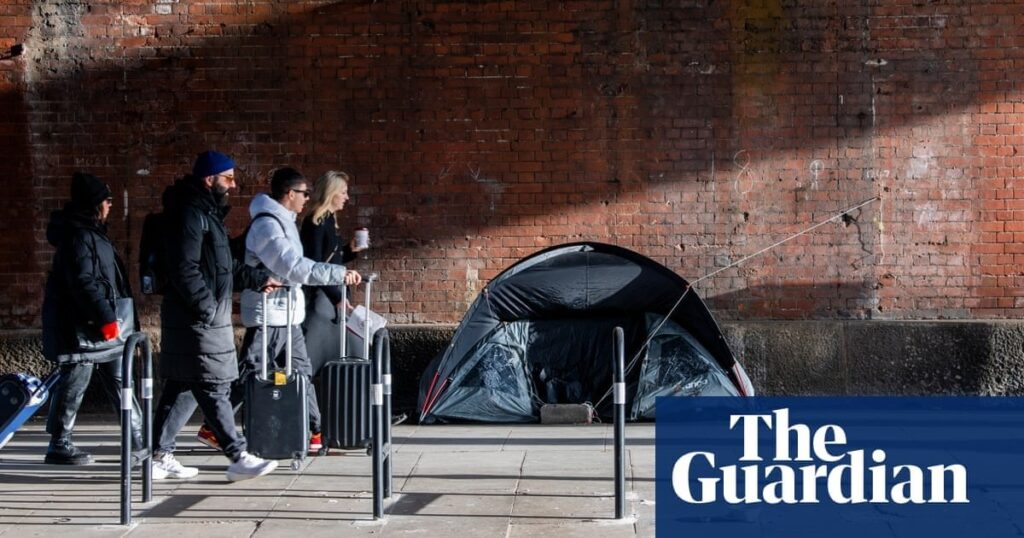 Homelessness in England at highest level on record, watchdog says