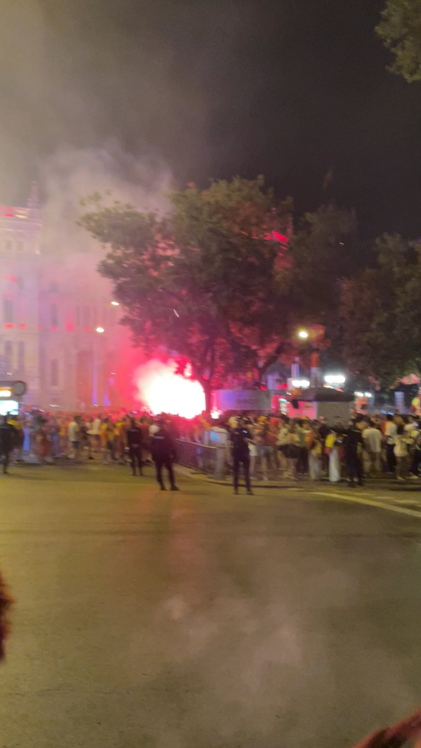 Madrid going wild at Cibeles