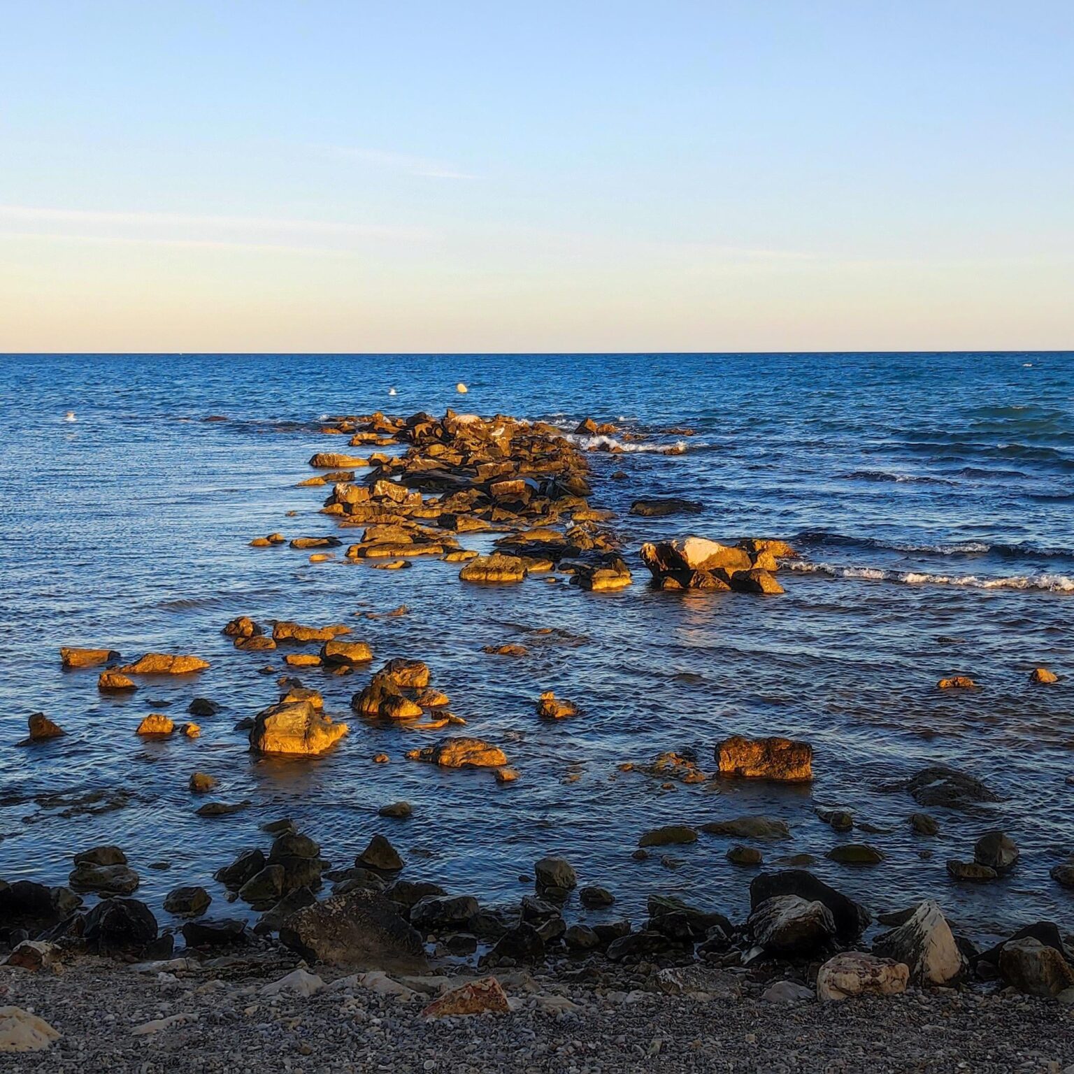 The Mediterranean at sunset is magical