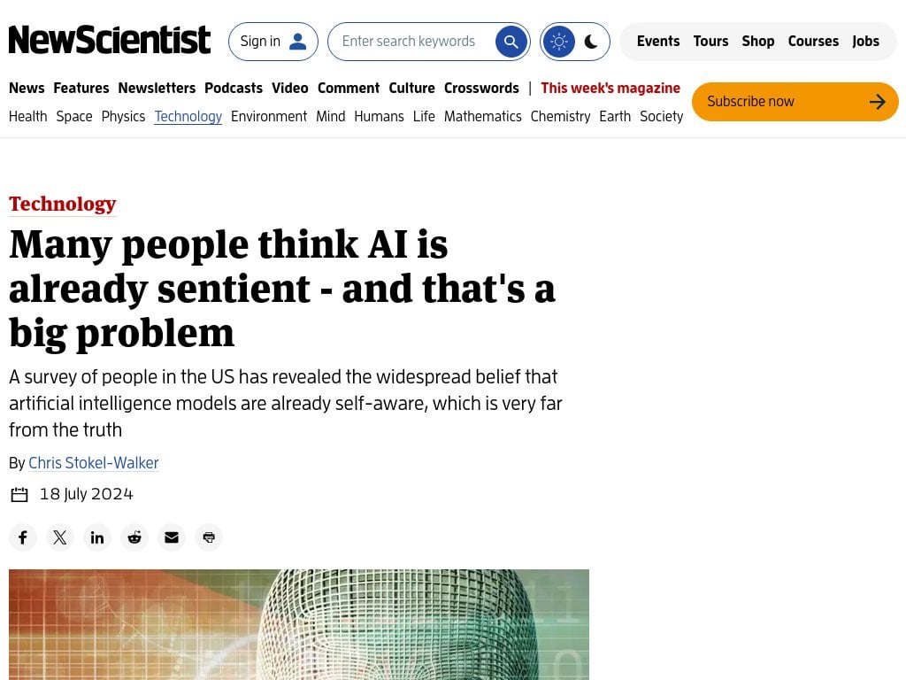 Many people think AI is already sentient - and that's a big problem