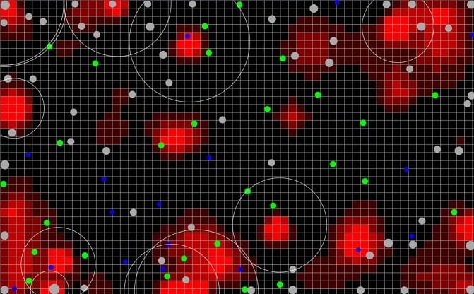 Found this on google, simulation of nuclear fusion.