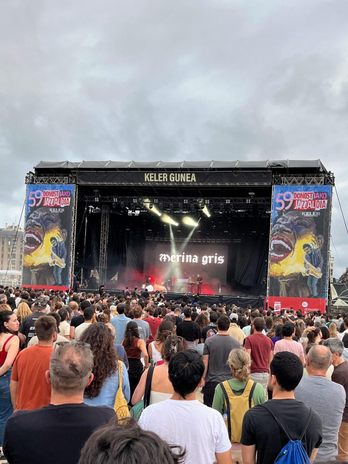Jazzaldia poster looks like they are burning a black woman