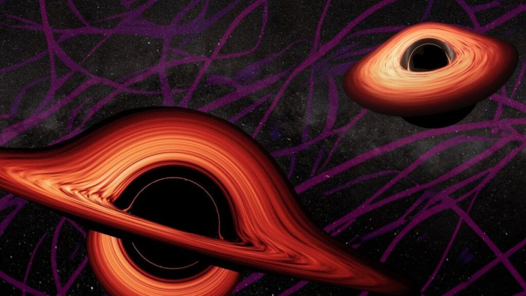 Dark matter could play 'matchmaker' for supermassive black holes. Dark matter, the most mysterious "stuff" in the universe, may be a sort of cosmic matchmaker, allowing supermassive black holes to overcome a final hurdle before colliding and merging into one.