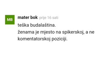 Articles and comments on portals and social networks about Tihana Nemčić Bojić, the new football commentator on HRT