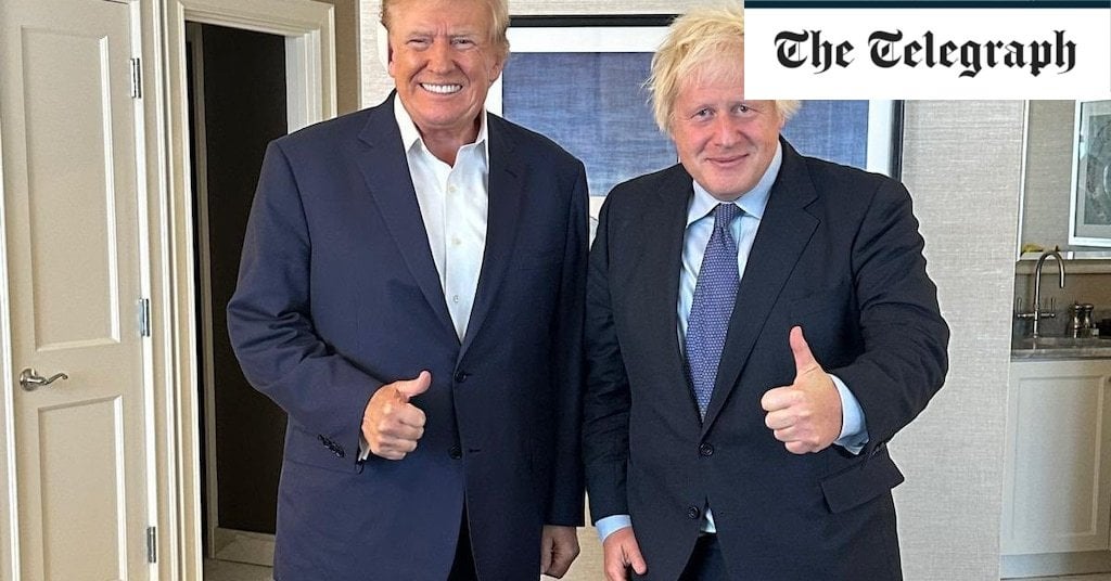 Former UK Prime Minister Boris Johnson urges Trump to stand by Ukraine in one-on-one meeting