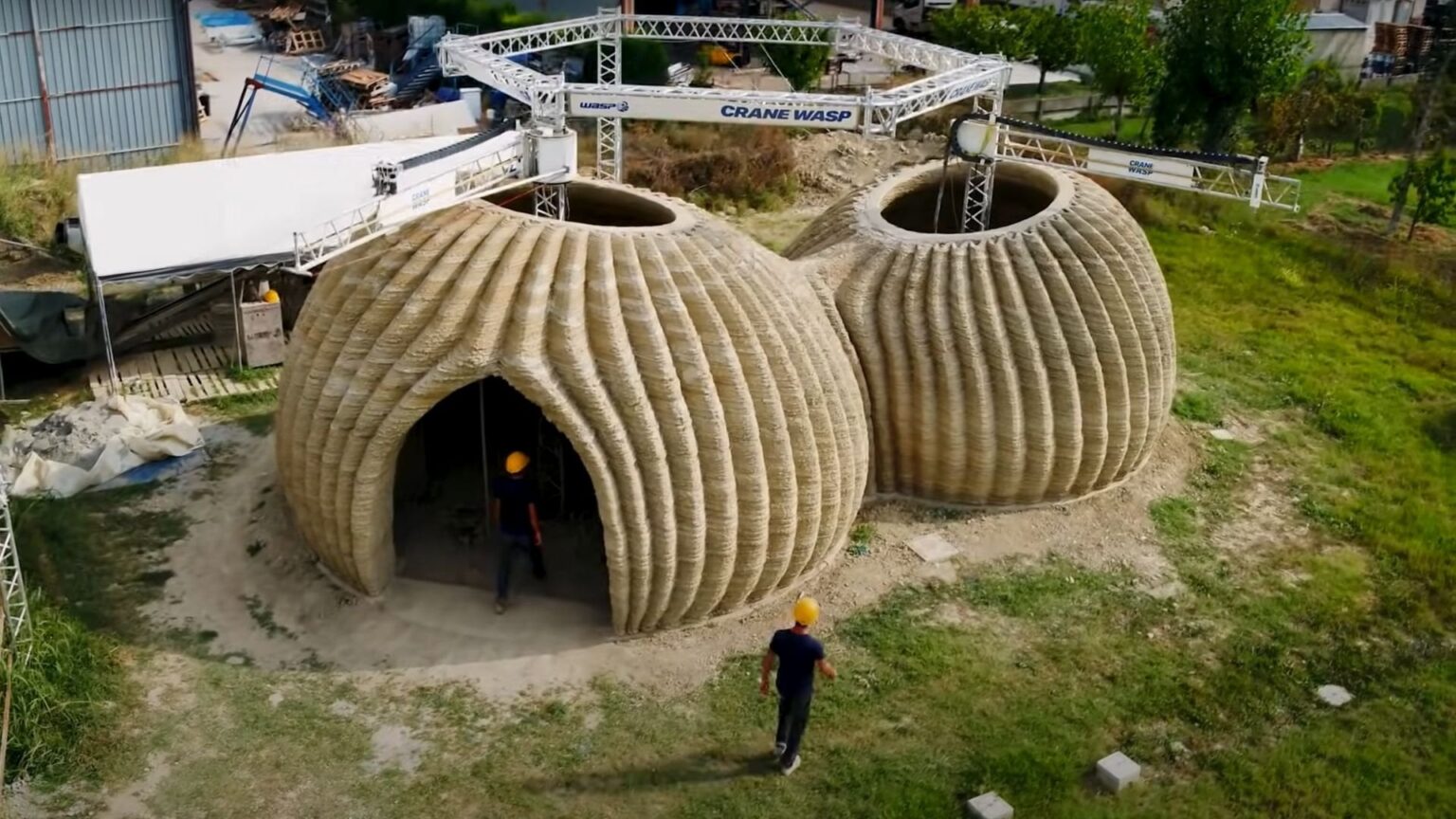 UN deploys unique 3D printer to build homes from dirt, waste in Colombia - Crane WASP, a large 3D printer, builds using natural resources like dirt and agricultural waste, eliminating the need for concrete.