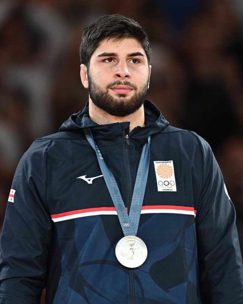 🥈🇬🇪 Ilia Sulamanidze wins the silver medal in men's 100 kg event in Judo at the Olympics